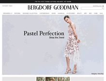 Tablet Screenshot of bergdorfgoodman.com